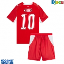Švicarska Granit Xhaka #10 Domaci Dres za djecu SP 2026 Kratak Rukav (+ Kratke hlače)